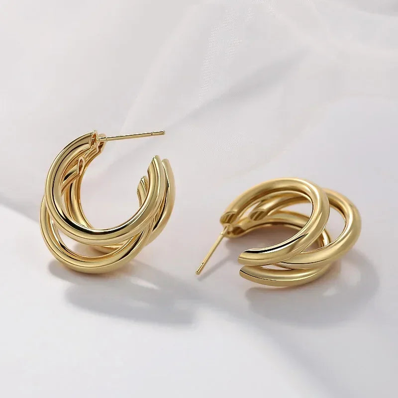 Bold Round Luxe Hoops