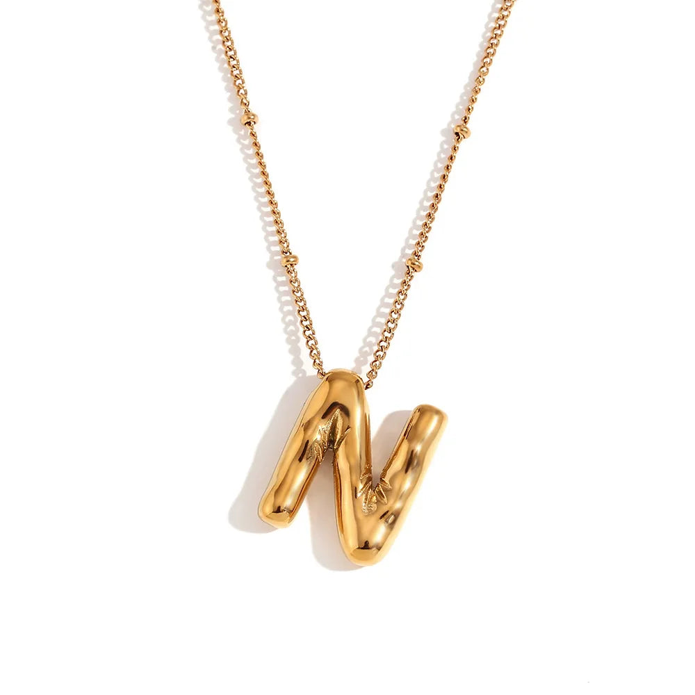 Balloon Initial Necklace