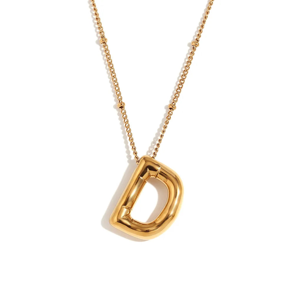 Balloon Initial Necklace