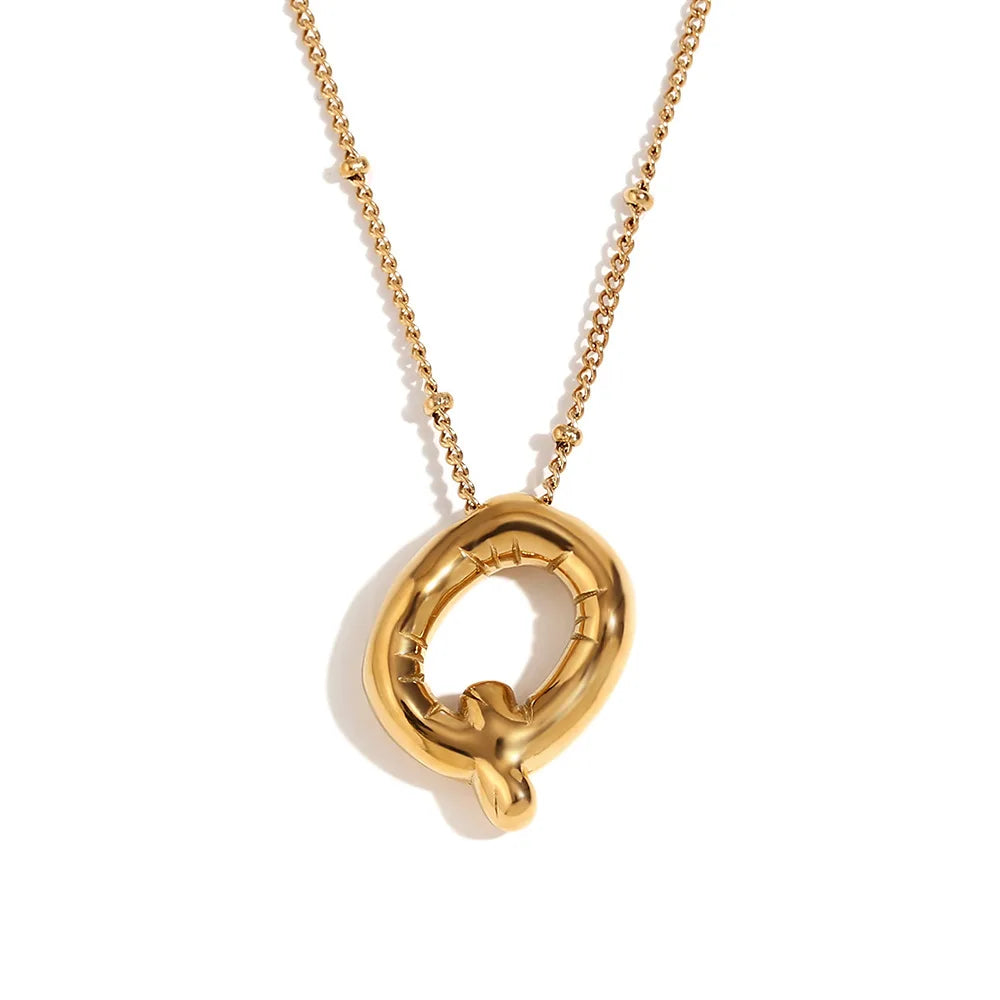 Balloon Initial Necklace