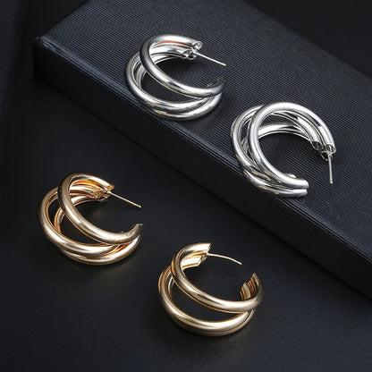 Bold Round Luxe Hoops