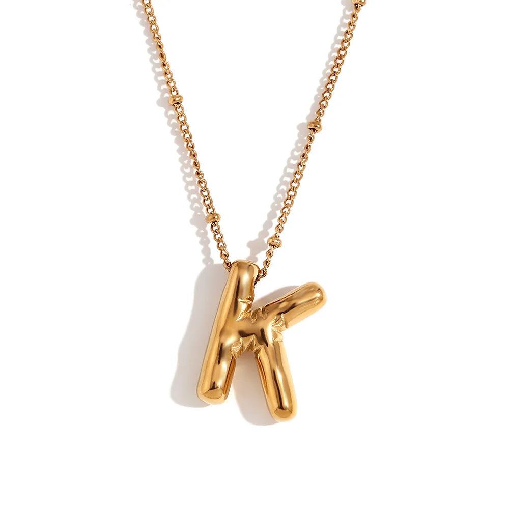 Balloon Initial Necklace