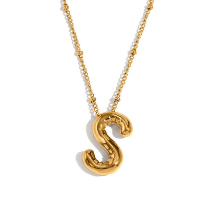 Balloon Initial Necklace