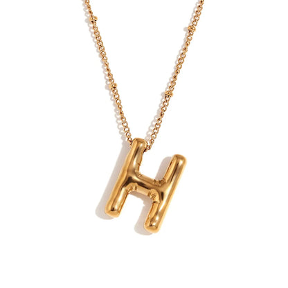 Balloon Initial Necklace