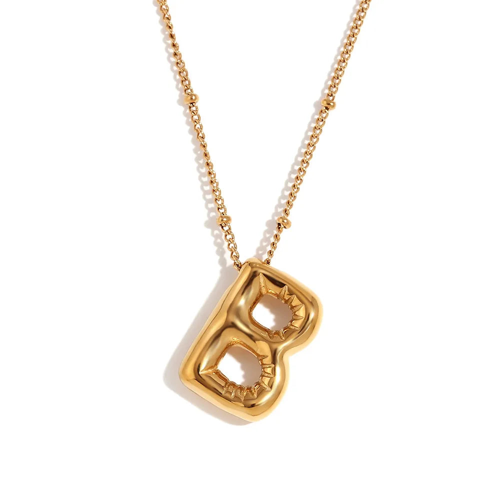 Balloon Initial Necklace